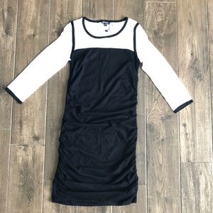 Express bodycon sweater dress with side ruching